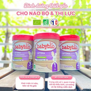Combo 2 hộp sữa bò hữu cơ tăng trưởng Babybio số 1, 2, 3