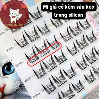 Mi Giả Cụm MEIJIE SHANGPIN & Mi Dưới Tách Sợi Có Sẵn Keo Thạch Silicon Trong Suốt, Tiện Lợi
