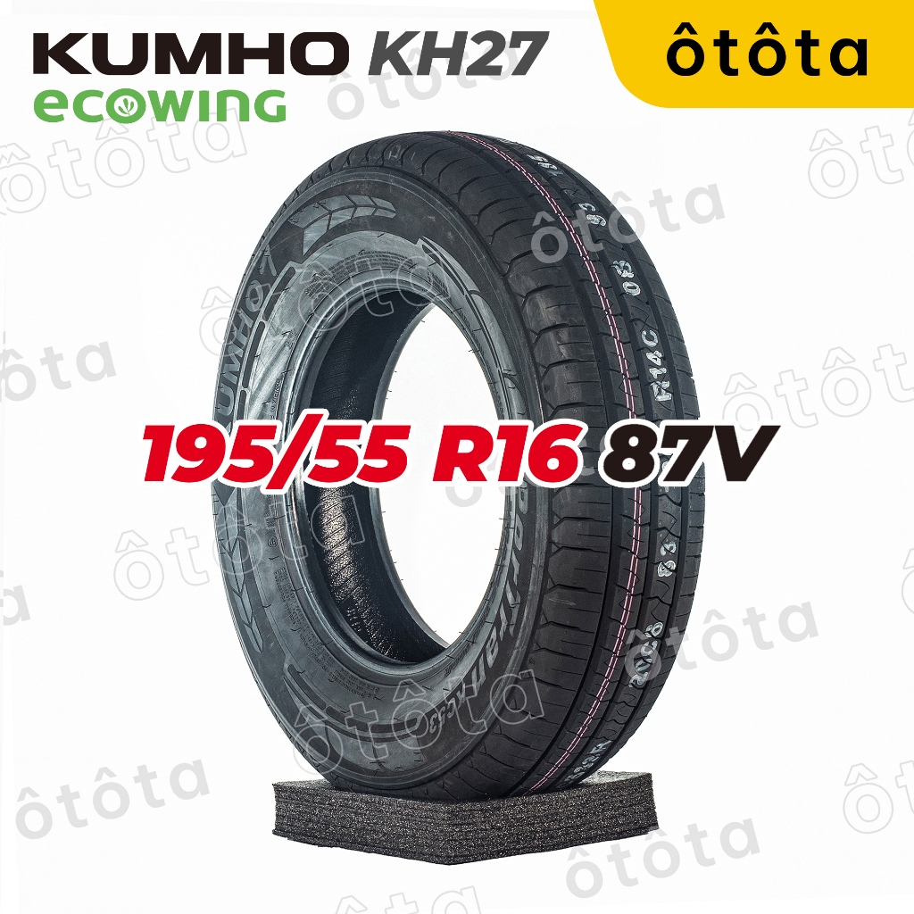 Lốp ô tô Kumho 195/55 R16 87V Ecowing KH27 – Chính Hãng BH 5 năm (195 ...