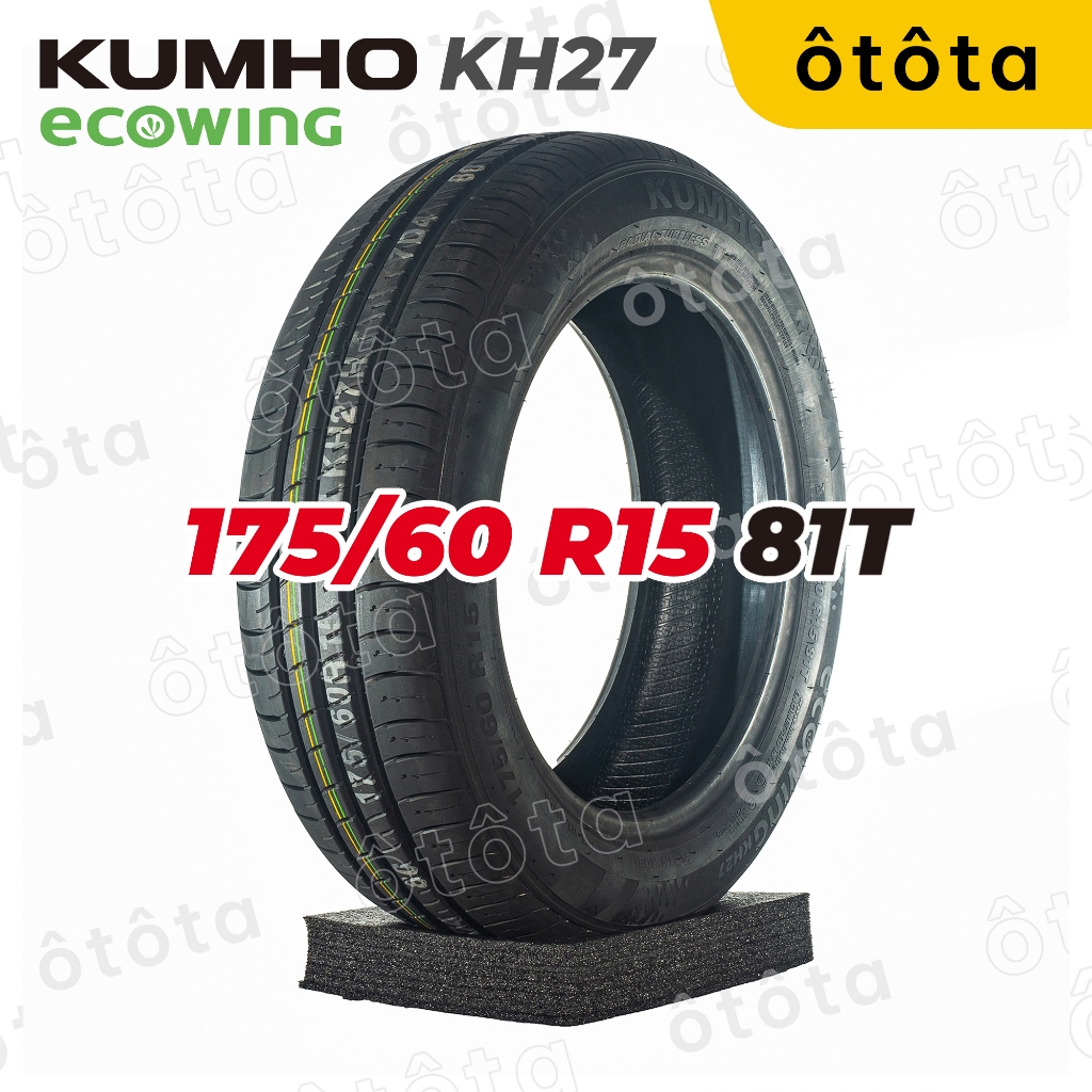 Lốp ô tô Kumho 175/60 R15 81T Ecowing KH27 – Chính Hãng BH 5 năm (175 ...