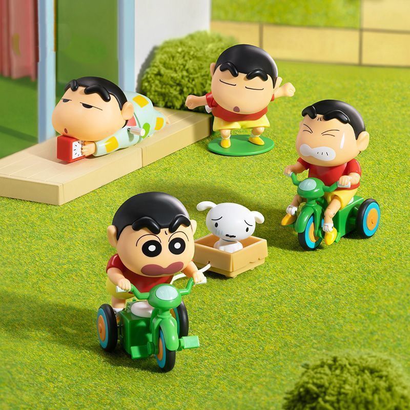 Đồ Chơi Shin Cậu Bé Bút Chì Bò Vặn Dây Cót Crayon Shinchan Đồ Chơi Bò Crayon Shin Chan Nằm Bò Đạp Xe Lắc Đầu -PUKAPI