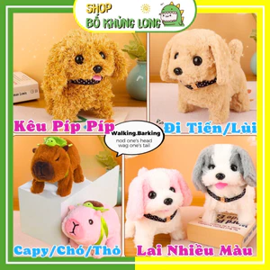 Chó Bông Bibi Biết Đi Biết Vẫy Đuôi Biết Kêu Tiếng Bibi Đồ Chơi Cực Đáng Yêu Cho Bé Đồ Chơi Bé Trai - BỐ KHỦNG LONG