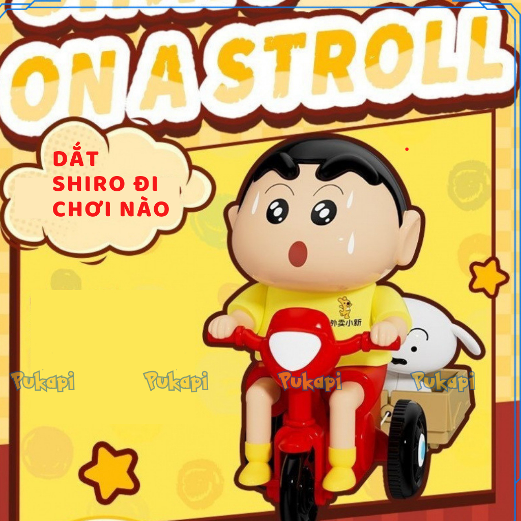 Đồ Chơi Shin Đạp Xe Shin Bò Vặn Cót Siêu Đáng Yêu Hot Trend Shin Lắc Đầu Cậu Bé Bút Chì - Đồ Chơi Cho Bé PUKAPI