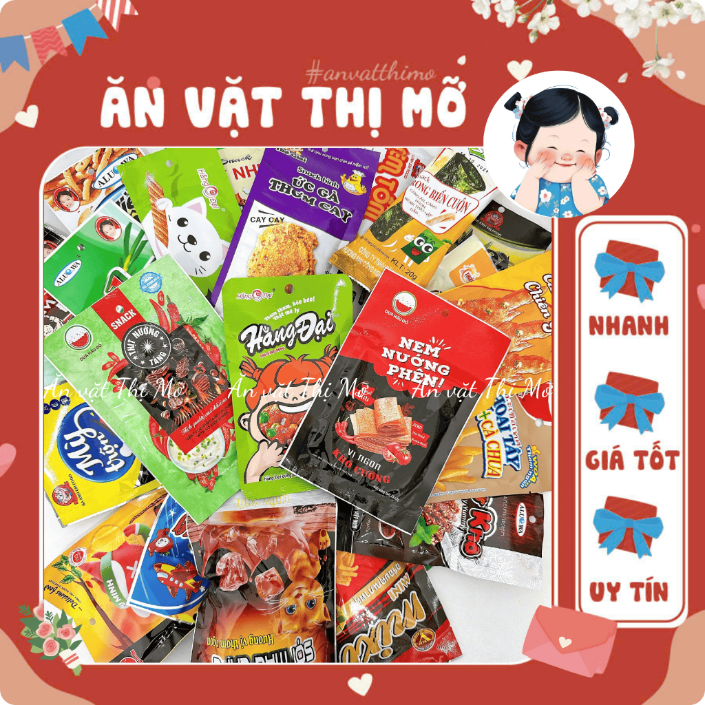 [COMBO 5 GÓI] Tăm Cay Các Loại Đồ Ăn Vặt Cổng Trường, Snack Bim Bim ...
