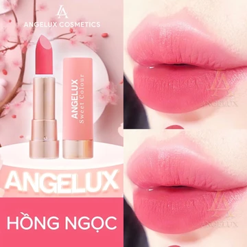 Son Sáp, Thỏi ANGELUX SWEET Không Chì Chính Hãng Màu Hồng Ngọc