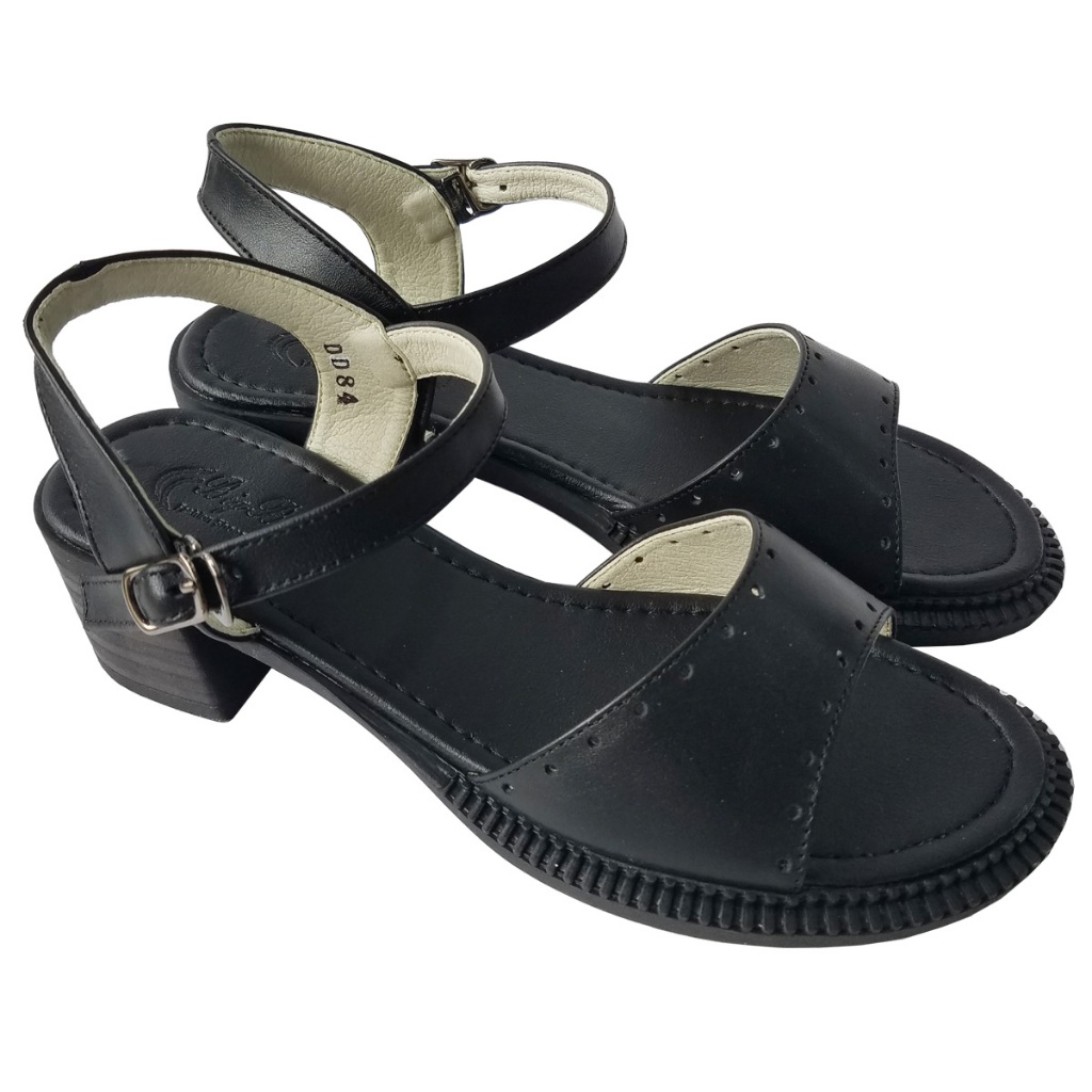 Giày Sandal Cao Gót Nữ BIGGBEN Da Bò Thật Cao 4 Phân HKD941