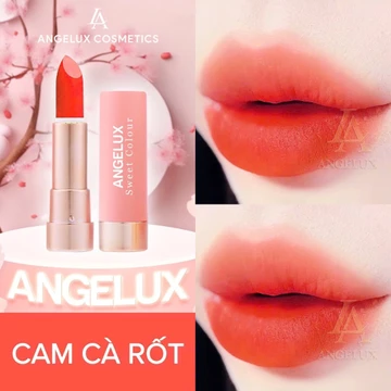 Son Sáp, Thỏi ANGELUX SWEET Không Chì Chính Hãng Màu Cam Cà Rốt