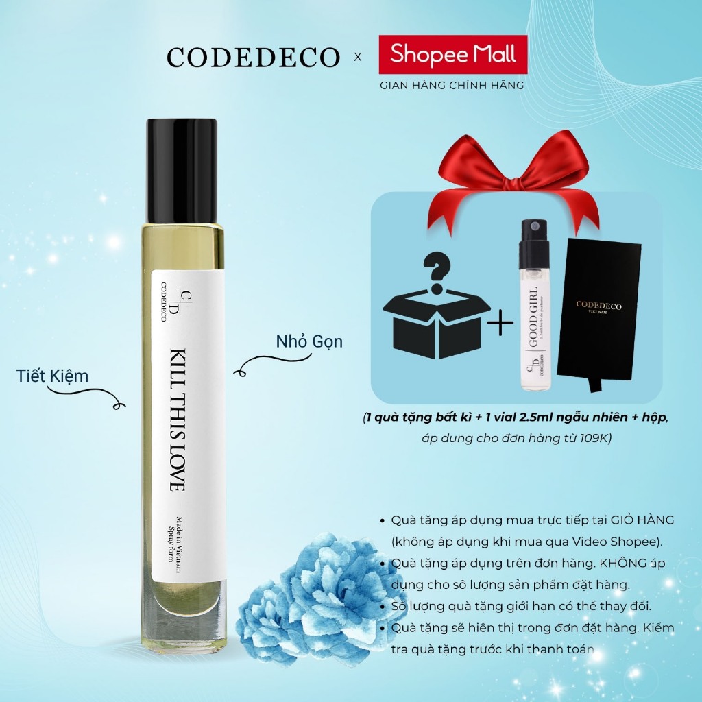 Ảnh Tinh dầu thơm unisex CODEDECO Kill This Love 10ml dạng lăn - Bí ẩn, Ngọt ngào, Trưởng thành 1