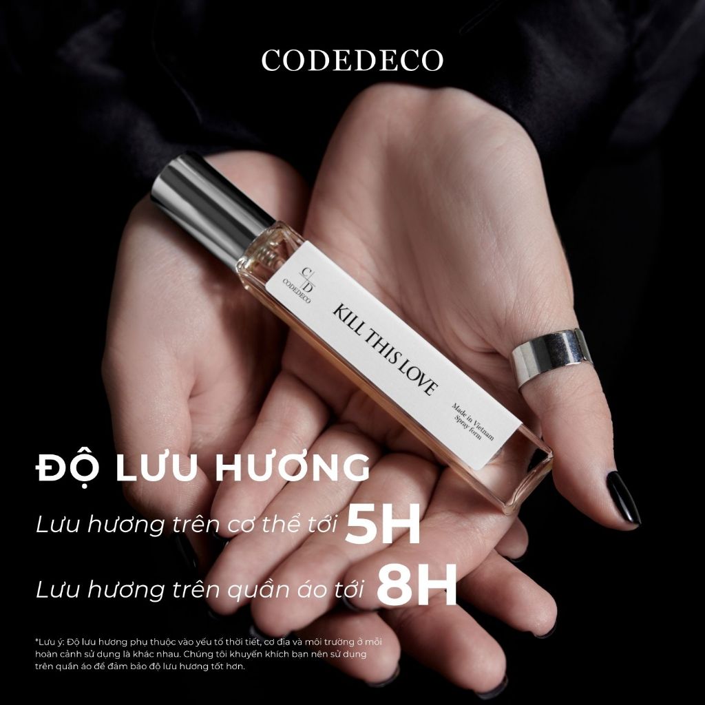 Ảnh Tinh dầu thơm unisex CODEDECO Kill This Love 10ml dạng xịt - Ngọt ngào, Bí Ẩn, Quyến rũ 4