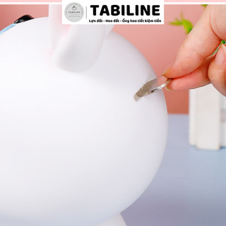 Heo đất nhựa tiết kiệm tiền,trang trí decor thỏ ngọc chống rơi vỡ LDN03-TABILINE