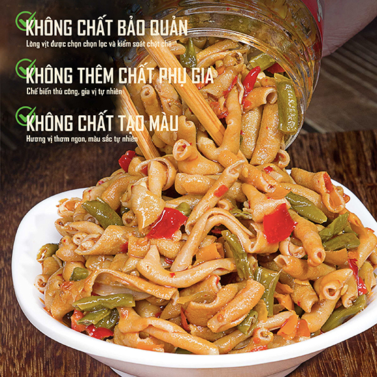 Lòng Vịt Chưng Ớt Hồ Nam Xiangyi Hũ 230g- Vị Cay Tê, Giòn Sần Sật, Có Đậu Đũa & Vừng Lạc, Topping Trộn Mì, Bún Ốc Luka