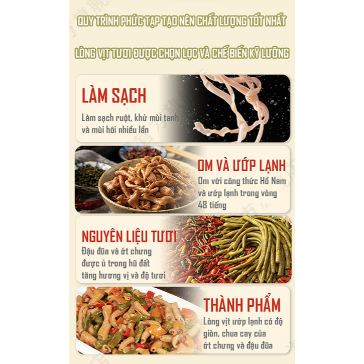 Lòng Vịt Chưng Ớt Hồ Nam Xiangyi Hũ 230g- Vị Cay Tê, Giòn Sần Sật, Có Đậu Đũa & Vừng Lạc, Topping Trộn Mì, Bún Ốc Luka