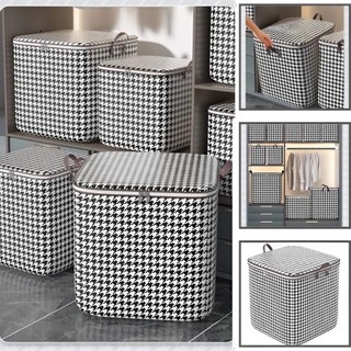 Hộp Đựng Đồ Vải 110L 40x40x50cm Có Nắp – Giỏ Vải Đựng Quần Áo, Chăn Mền Gấp Gọn Cao Cấp
