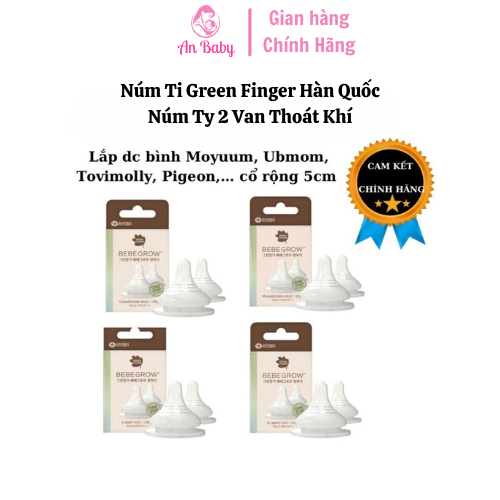 [CHÍNH HÃNG] Núm Ti Green Finger Hàn Quốc – Silicon Mềm, Chống Sặc ...