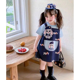 Váy xuông hoạ tiết Yếm Gấu cho bé gái (9-35kg)