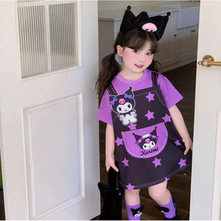 Váy xuông hoạ tiết Yếm Gấu cho bé gái (9-35kg)