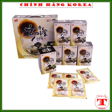 Tinh chất tỏi đen hàn quốc Black Garlic Extract, hộp 30 gói - Nước tỏi đen Kanghwa chính hãng, tranglinh