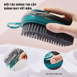 bàn chải vệ sinh có ngăn đựng xà phòng,bàn chải cọ lông mềm thế hệ mới