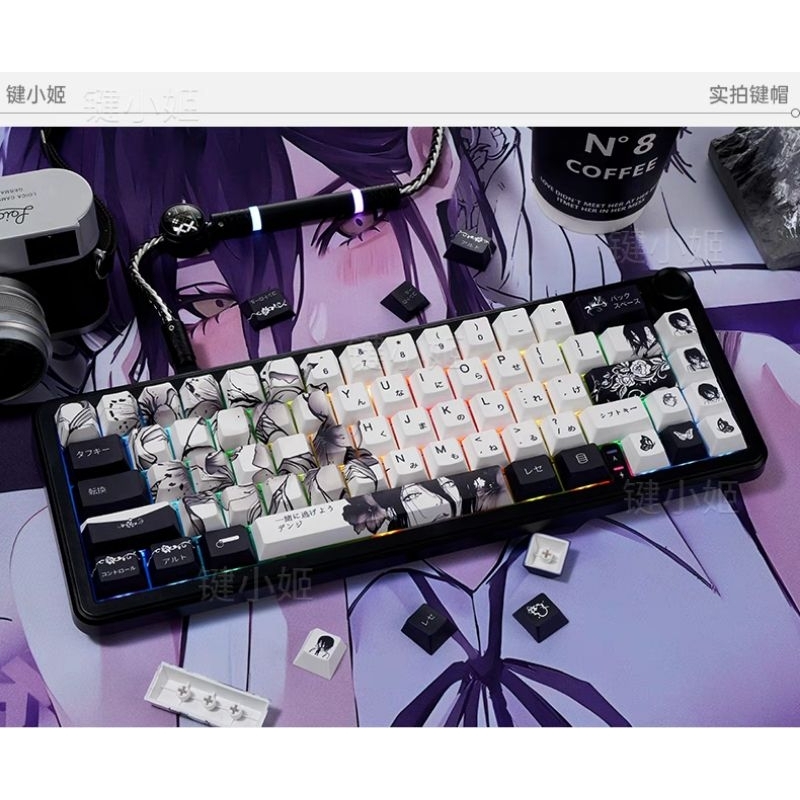 Keycap Wotting song ngữ LEA Chainsaw Man cherry PBT siêu đẹp cho bàn phím | BigBuy360 - bigbuy360.vn