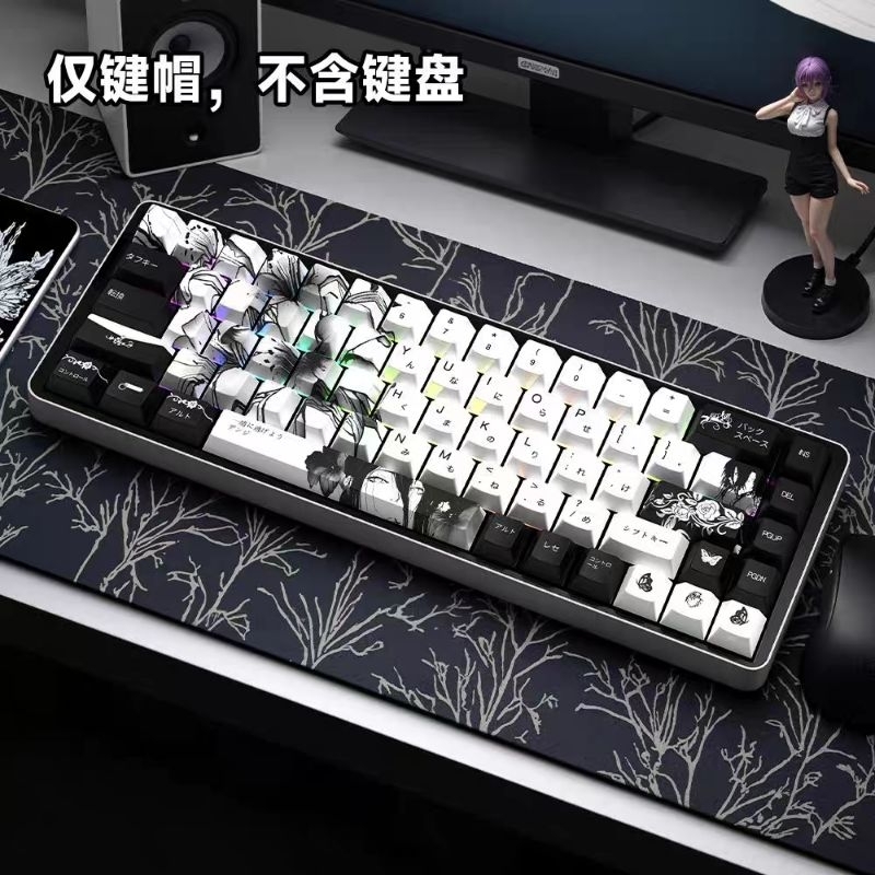 Keycap Wotting song ngữ LEA Chainsaw Man cherry PBT siêu đẹp cho bàn phím | BigBuy360 - bigbuy360.vn