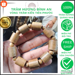 Trầm hương Bình An vòng trầm trúc trụ trầm kiến Quảng Nam 8 10 12ly(mm)