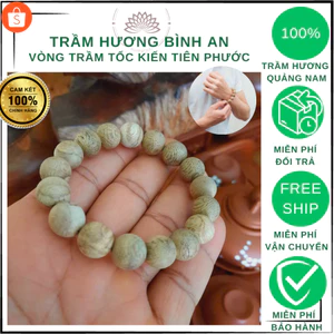 🔴Trầm hương tốc kiến-vòng tay nam nữ cỡ hạt 12 mm loại cao cấp (loại 1) Tiên Phước Quảng nam.