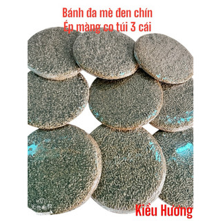 Bánh Đa Mè Đen Nướng Giòn – Thơm Ngon, Đóng Gói Hút Chân Không (3 Cái/Gói) combo 10 gói– Quà Biếu Ý Nghĩa