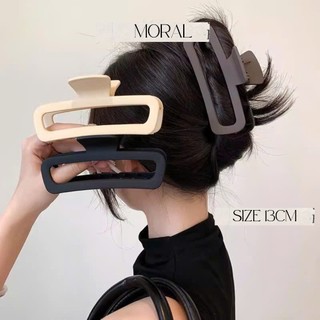 Kẹp Tóc Càng Cua Hình Chữ Nhật Vòm Màu Đục 13cm Thời Trang Ngọt Ngào Cho Nữ