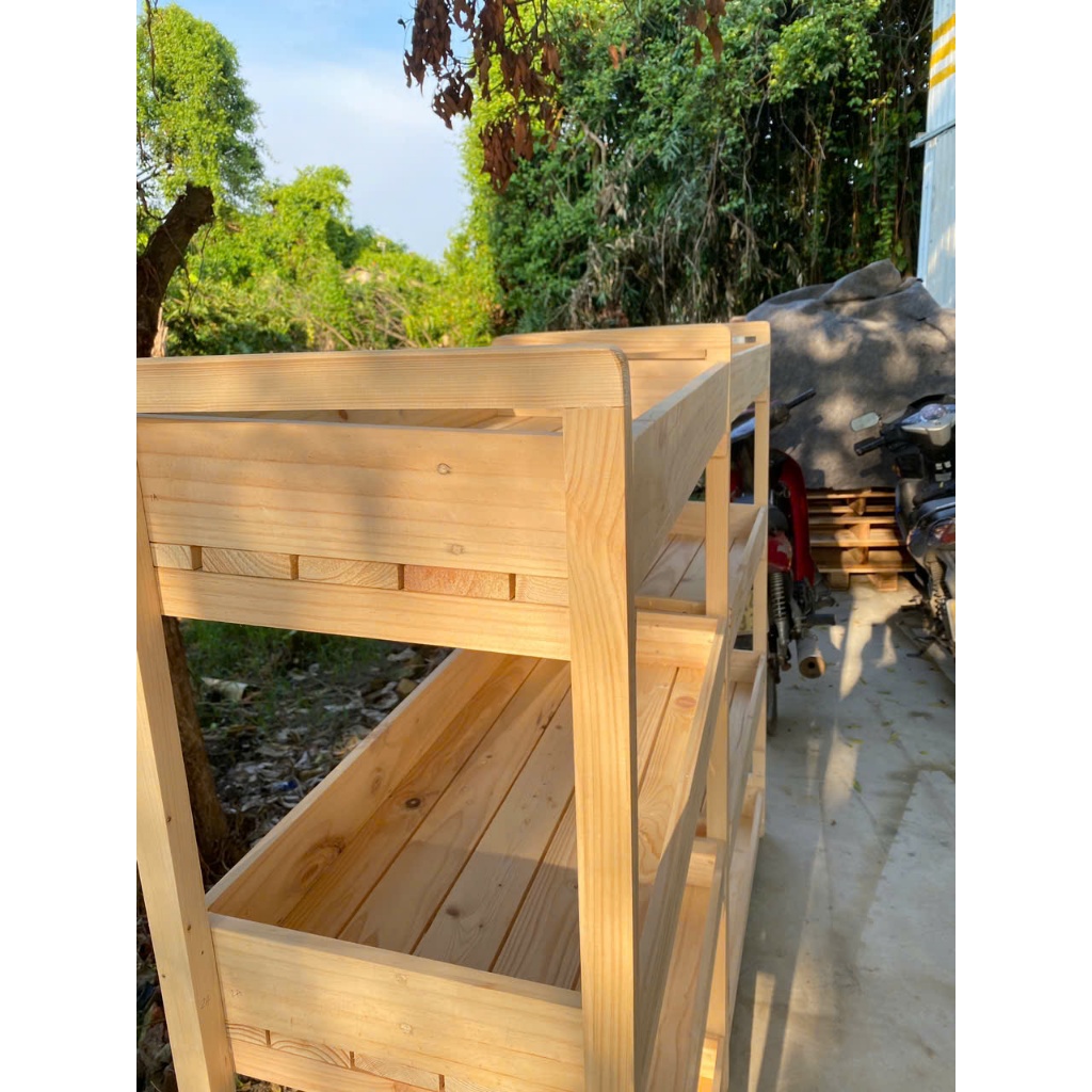 Kệ Trưng Bày Hàng Hóa Gỗ Thông - Kệ Bán Hoa Quả,Đựng Đồ Dùng Nhà Bếp,Kệ Decor Phong Cách Hàn Quốc - TC Home