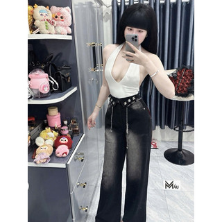 Áo bodysuit quàng cổ V phối gì cũng siu xinh sẵn hàng