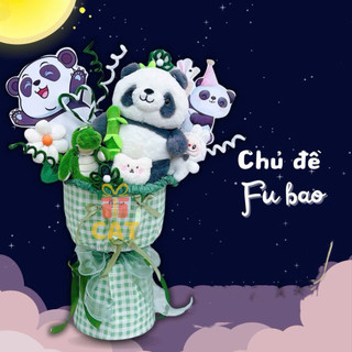 Bó Hoa Gấu Bông Theo Chủ Đề, Hoa Búp Bê Hoạt Hình Nhiều Mẫu Dễ Thương Làm Quà Tặng