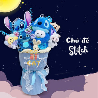 Bó Hoa Gấu Bông Theo Chủ Đề, Hoa Búp Bê Hoạt Hình Nhiều Mẫu Dễ Thương Làm Quà Tặng