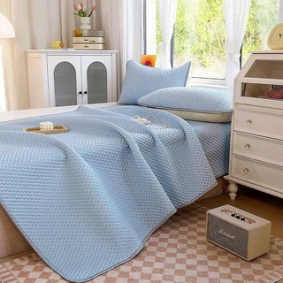 Chiếu Băng Lạnh hạt massage - Set chiếu 3 món chất liệu vải băng lạnh thấm hút mồ hôi thoáng khí