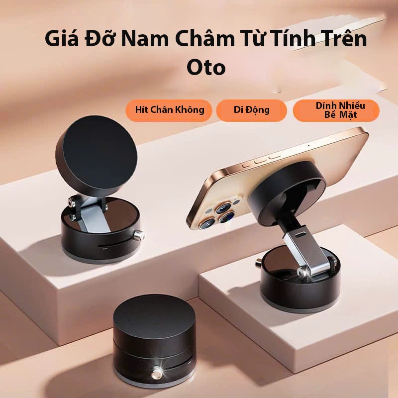 Giá Đỡ Nam Châm Chân Không Đa Năng – Hút Chắc, Gập Gọn, Dùng Được Mọi Nơi
