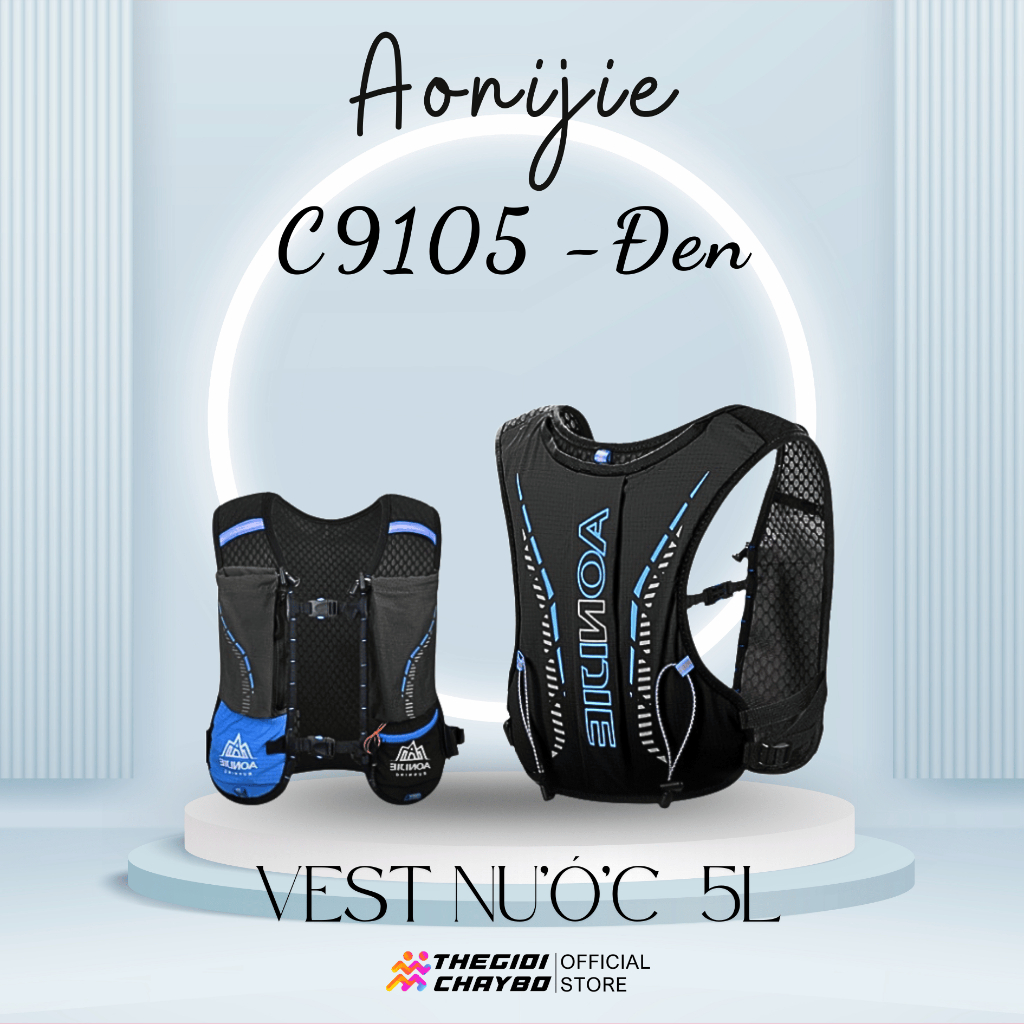 [MUA VEST TẶNG GẬY] Vest nước chạy bộ trẻ em Aonijie C9105 5L - Thiết kế lưới thoáng khí