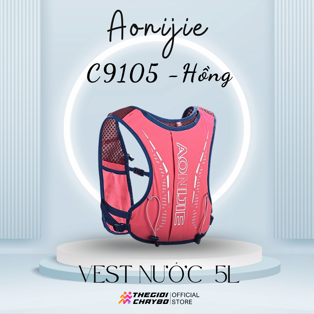 [MUA VEST TẶNG GẬY] Vest nước chạy bộ trẻ em Aonijie C9105 5L - Thiết kế lưới thoáng khí