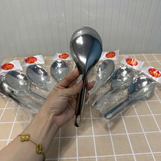 5c Vá xới cơm bằng inox - vá cơm inox, Muôi xới cơm dùng múc cơm - Hùng Home