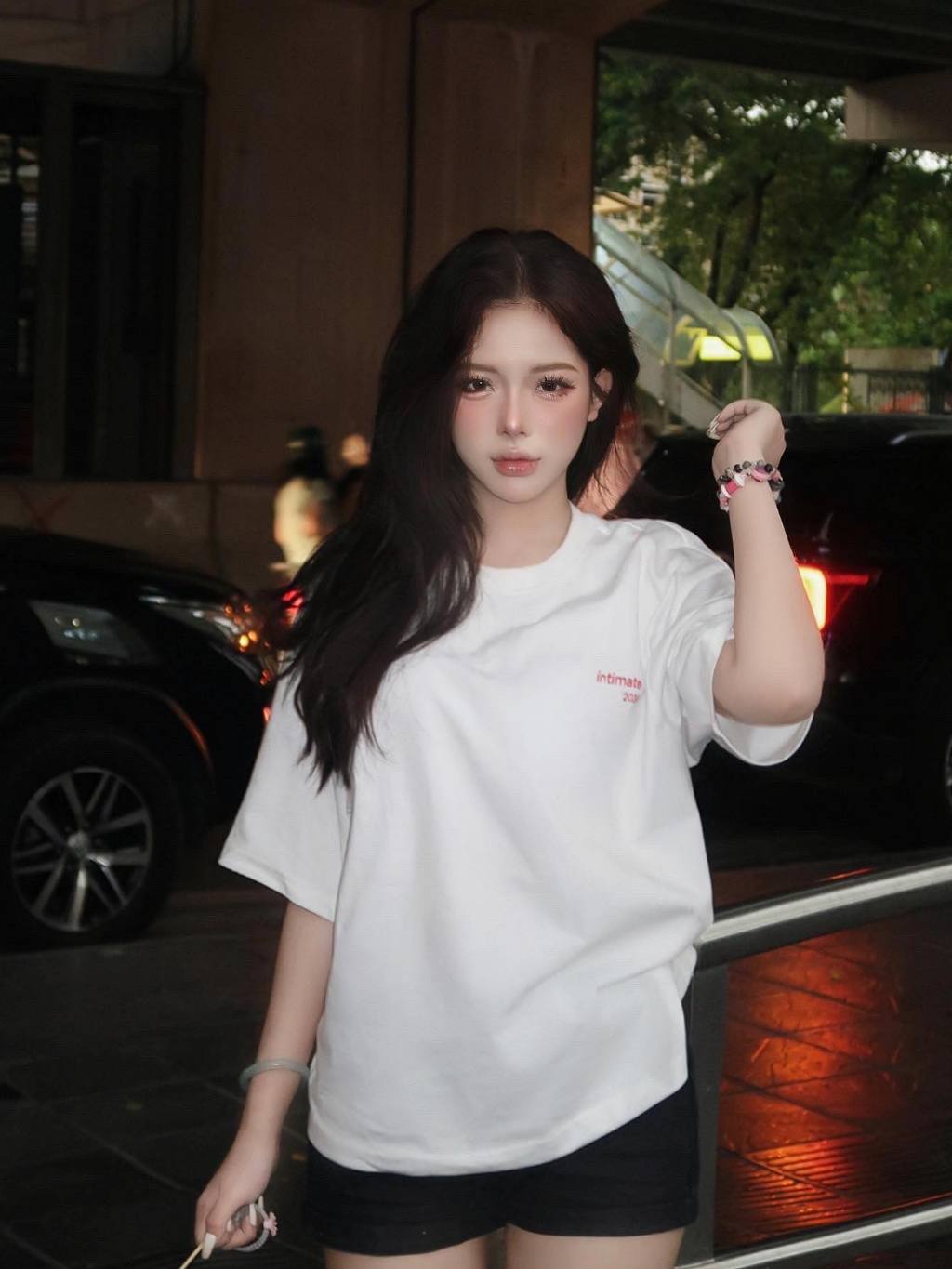 Ảnh Áo thun NELLY - COUPLE "HER-HIM" 100% cotton 260gsm Premium -Tay Lỡ Form Rộng Oversize Nam Nữ 3