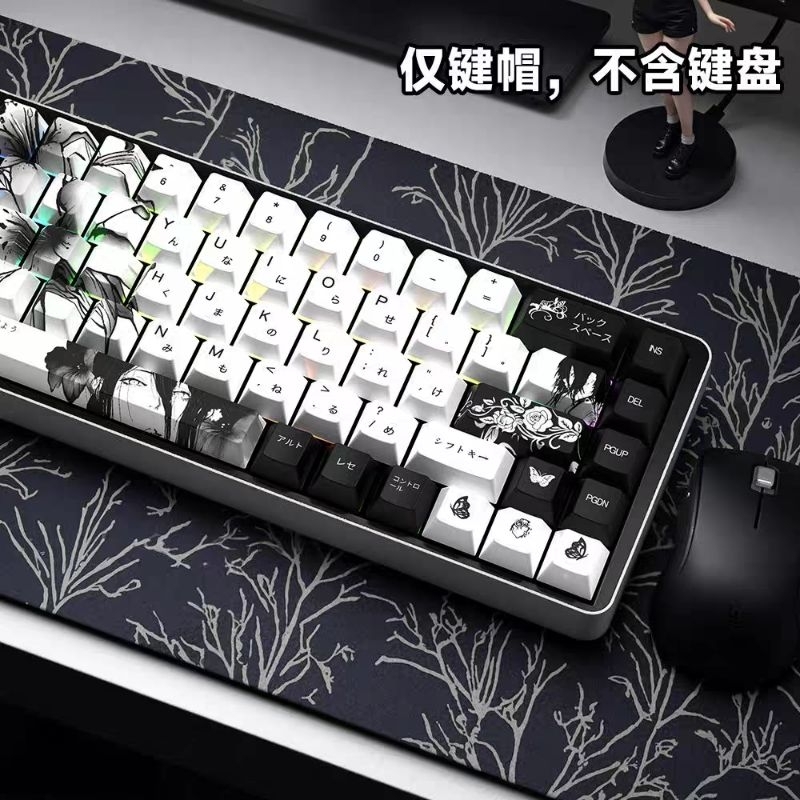 Keycap Wotting song ngữ LEA Chainsaw Man cherry PBT siêu đẹp cho bàn phím | BigBuy360 - bigbuy360.vn