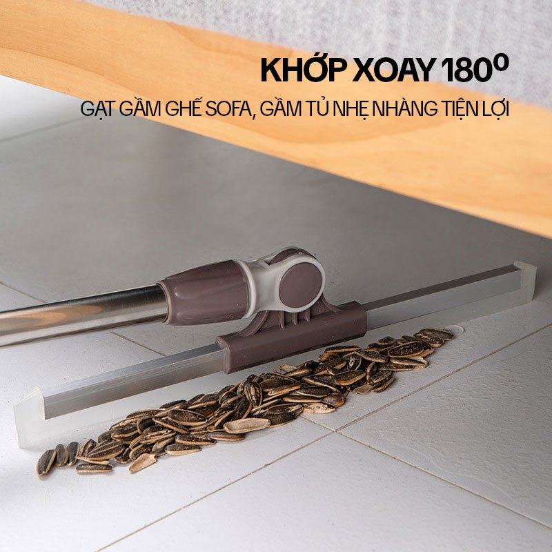 Ảnh Cây Gạt Nước Sàn Nhà KITIMOP G50 - Chổi Gạt Nước Silicon, Cây Quét Đẩy Nước Nhà Tắm, Nhà Vệ Sinh 4
