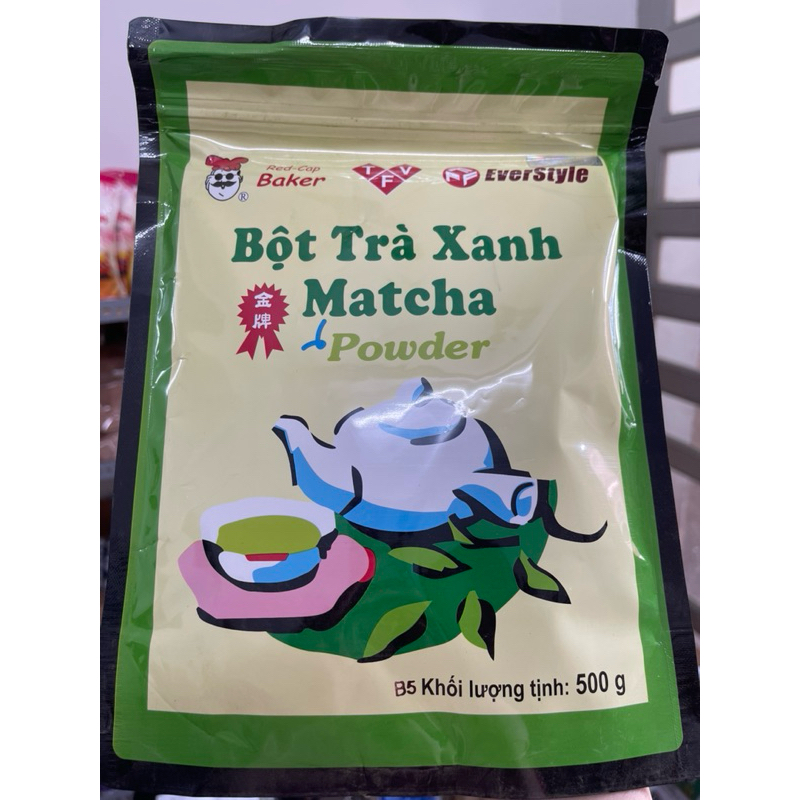 Bột trà xanh Matcha Đài Loan (có hoả tốc) gói 500g EverStyle | Shopee ...