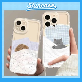 Ốp Lưng iPhone Couple Pet Sleep Trong Suốt Bảo Vệ Camera -iP 6/6s/7/8/Plus/X/XS/11/12/13/14/15/16/Pro/Max