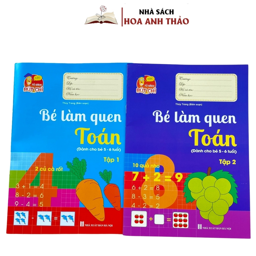 Ảnh Sách - Bộ 10 Quyển Luyện Viết Tập Tô Chữ, Tập Tô Số Cho Trẻ Mẫu Giáo (5-6 tuổi) - Tặng Kèm 2 Bút Chì, 1 Gọt, 1Tẩy 2
