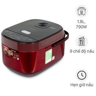Nồi cơm điện tử Sharp 1.8 lít KS-COM194EV-RD phù hợp 4 đến 6 người ăn - Chính hãng 100% -Bảo hành 12