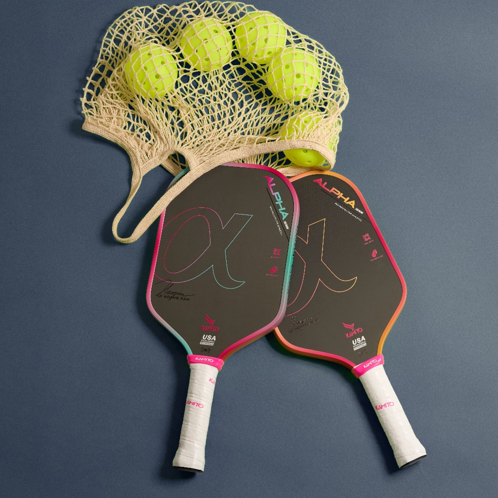 Vợt Pickleball Kamito Alpha (16mm)_Vợt Pickleball Lý Hoàng Nam, Chất Liệu Carbon T700, Trợ lực tốt