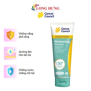 Kem chống nắng khóa ẩm Cancer Council Moisturising Sunscreen SPF50+ - 110ml