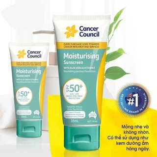 Kem chống nắng khóa ẩm Cancer Council Moisturising Sunscreen SPF50+ - 110ml