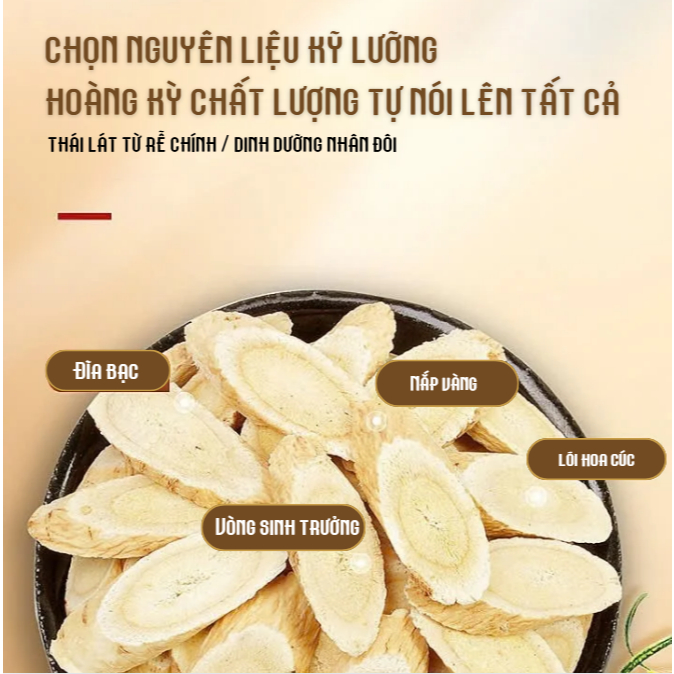 Hoàng Kỳ Thượng Hạng Thượng Thảo Đường – Hỗ Trợ Bồi Bổ Cơ Thể & Tăng Sức Đề Kháng - Không Lưu Huỳnh - Thảo Mộc Sạch