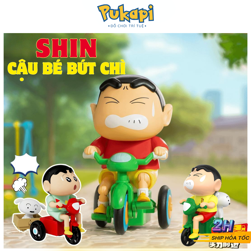 Đồ Chơi Shin Đạp Xe Shin Bò Vặn Cót Siêu Đáng Yêu Hot Trend Shin Lắc Đầu Cậu Bé Bút Chì - Đồ Chơi Cho Bé PUKAPI