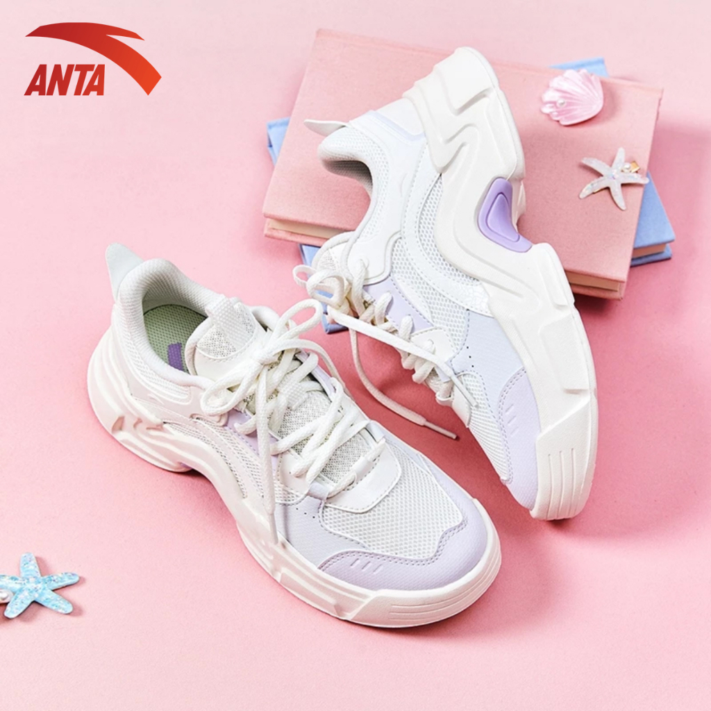 Ảnh Giày thời trang thể thao nữ Bunny Casual ANTA 9224B8821 Giày Sneaker nữ đế cao 5cm 3
